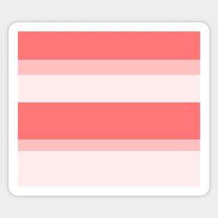 Strips - pink and white. Sticker